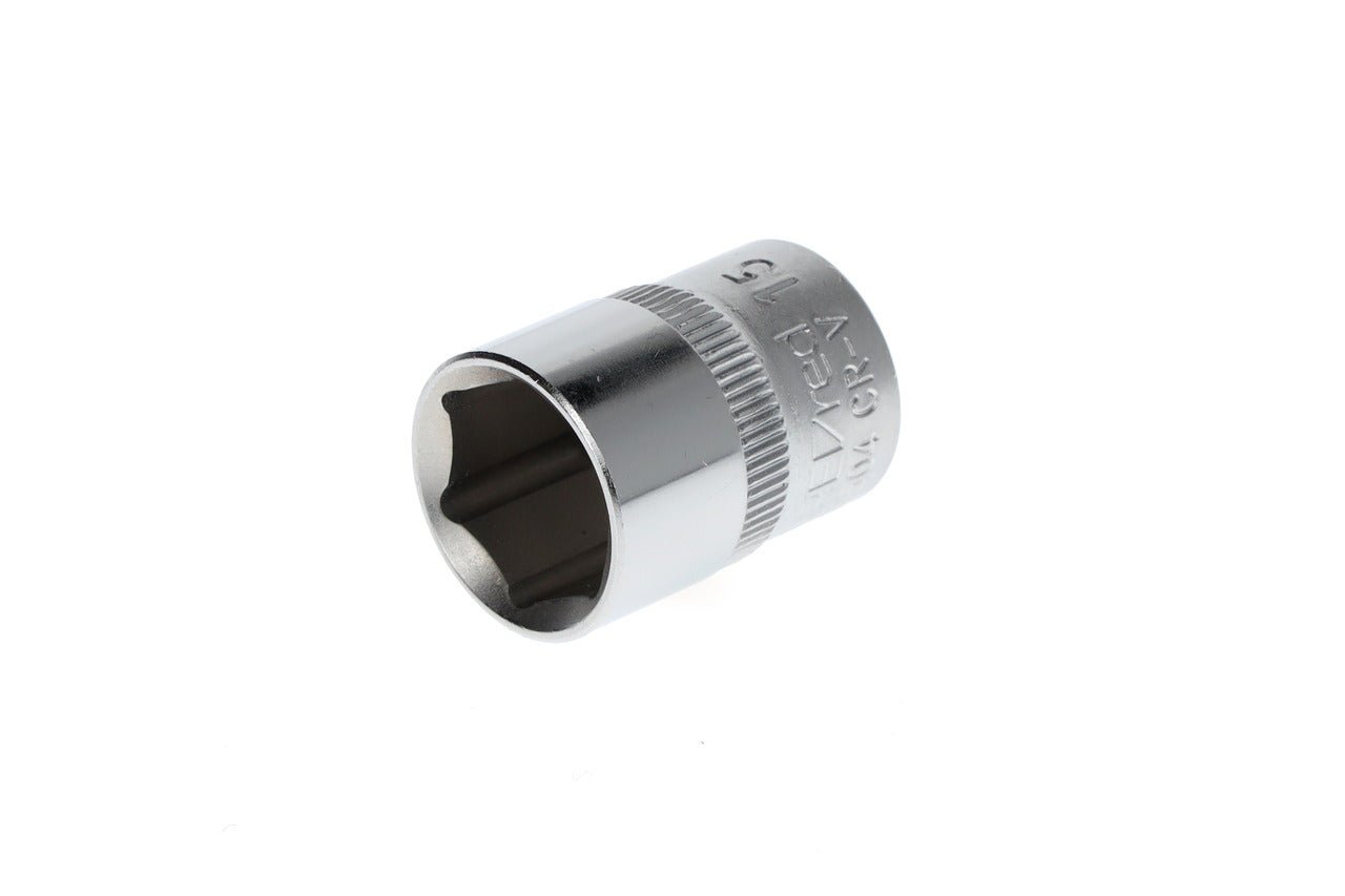 R51001504 - Vaso 3/8", hexagonal, 15 mm L=28 mm - Ferrotecnia