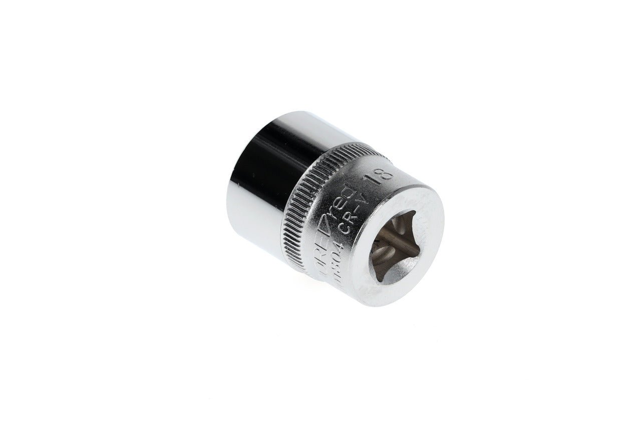 R51001804 - Vaso 3/8", hexagonal, 18 mm L=30 mm - Ferrotecnia