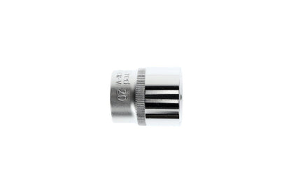 R51002004 - Vaso 3/8", hexagonal, 20 mm L=32 mm - Ferrotecnia