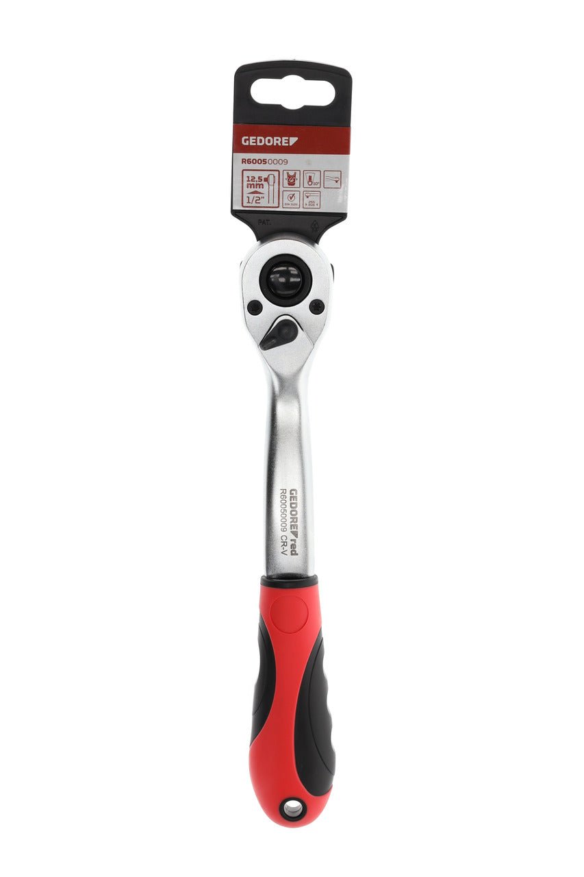 R60050009 - Carraca reversible de 2 componentes 1/2", acodada 280 mm - Ferrotecnia
