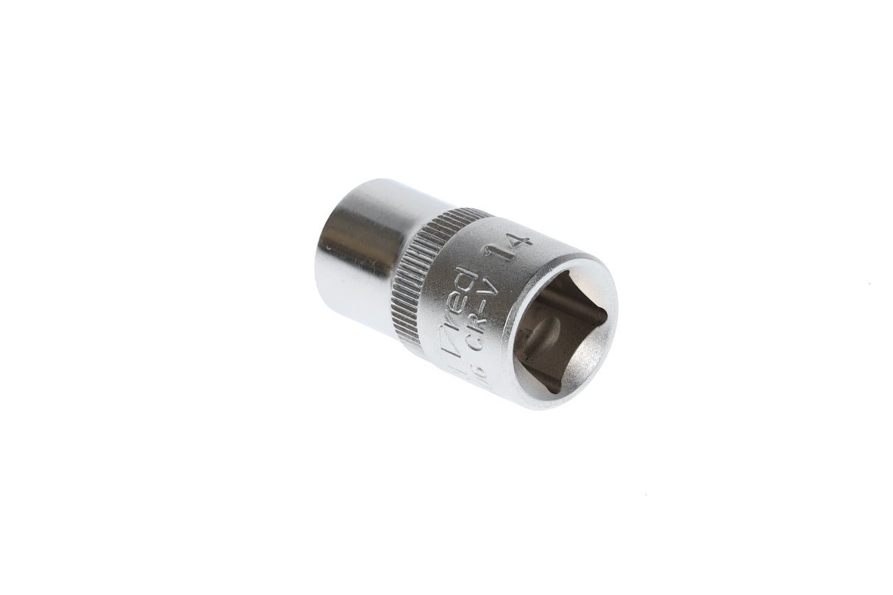 R61001406 - Vaso 1/2", hexagonal, 14 mm L=38 mm - Ferrotecnia