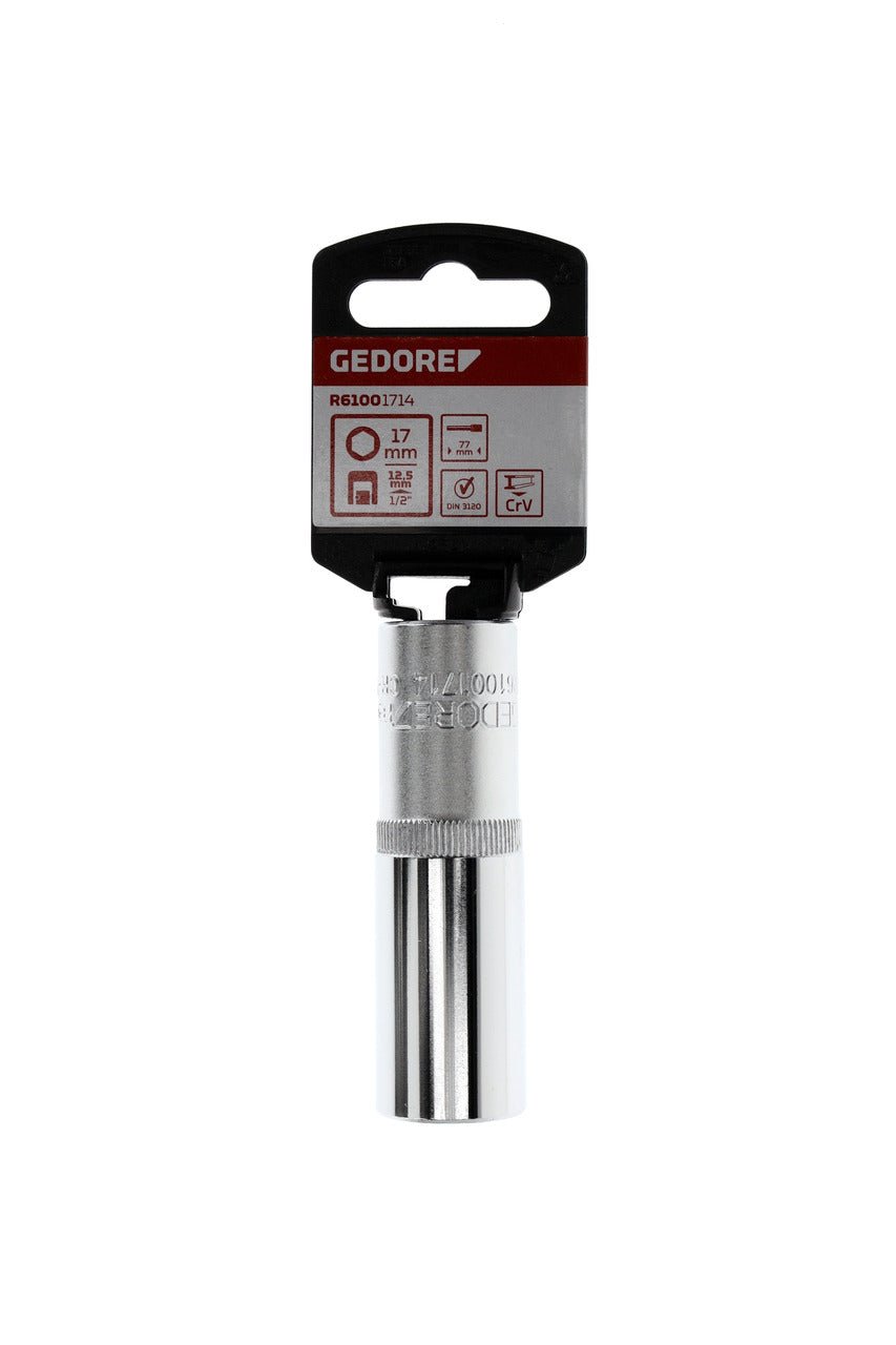 R61001714 - Vaso 1/2", hexagonal, 17 mm L=77 mm - Ferrotecnia