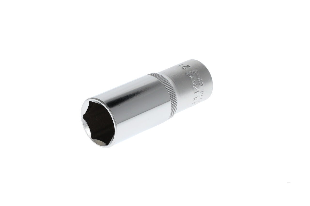 R61002114 - Vaso 1/2", hexagonal, 21 mm L=77 mm - Ferrotecnia