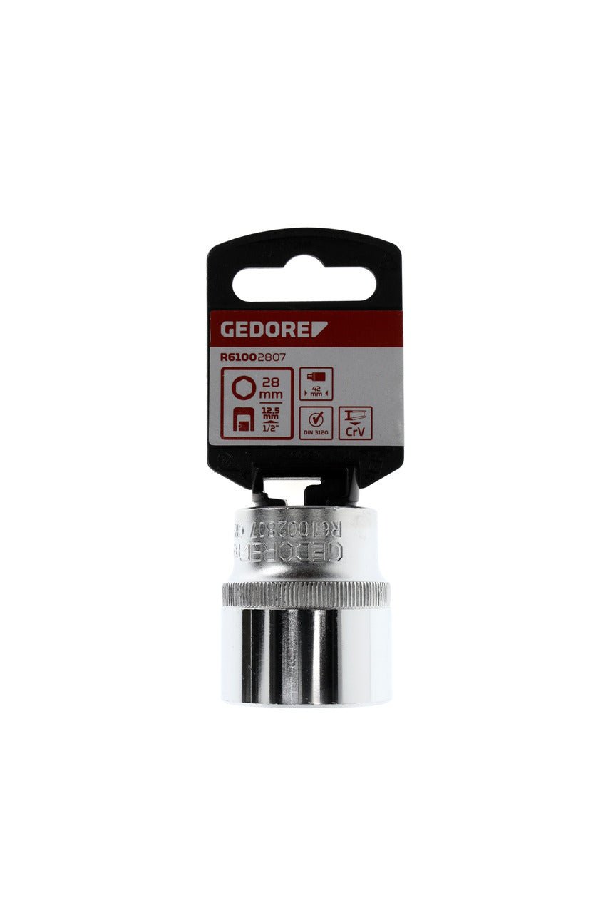 R61002807 - Vaso 1/2", hexagonal, 28 mm L=42 mm - Ferrotecnia