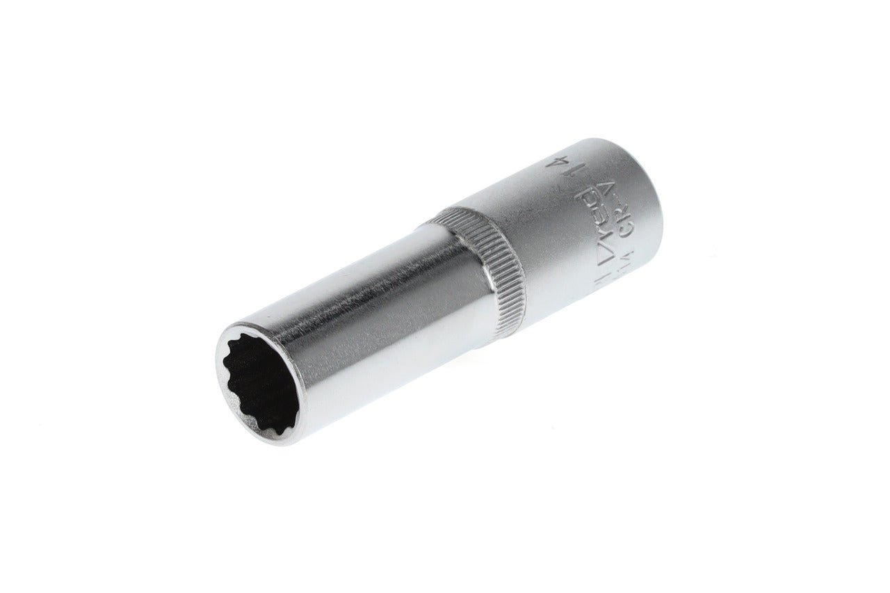 R61101414 - Vaso 1/2", bi-hexagonal, 14 mm L=77 mm - Ferrotecnia