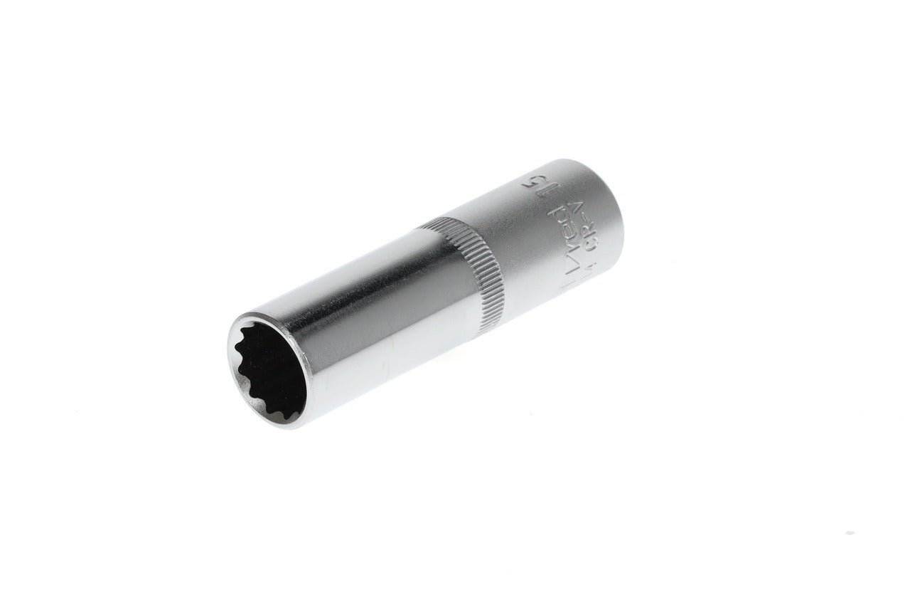 R61101514 - Vaso 1/2", bi-hexagonal, 15 mm L=77 mm - Ferrotecnia