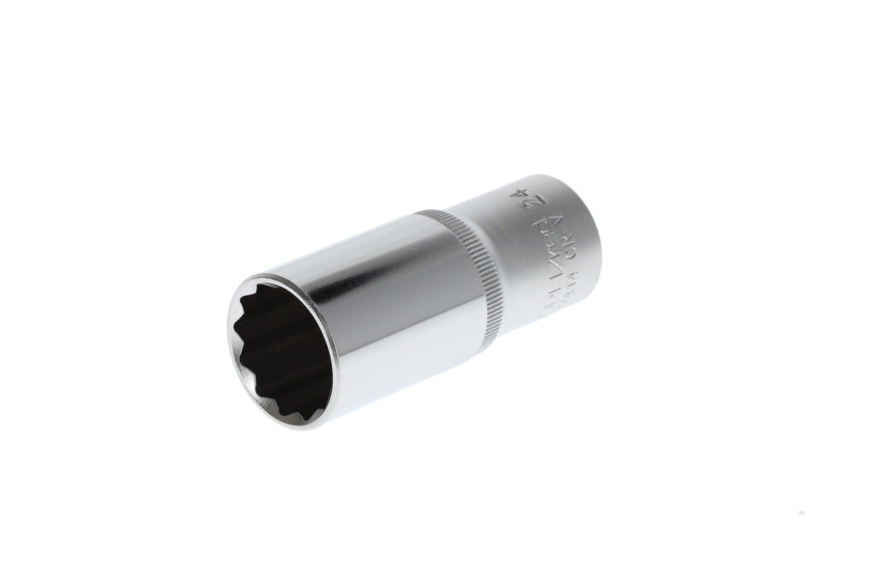R61102414 - Vaso 1/2", bi - hexagonal, 24 mm L=77 mm - Ferrotecnia