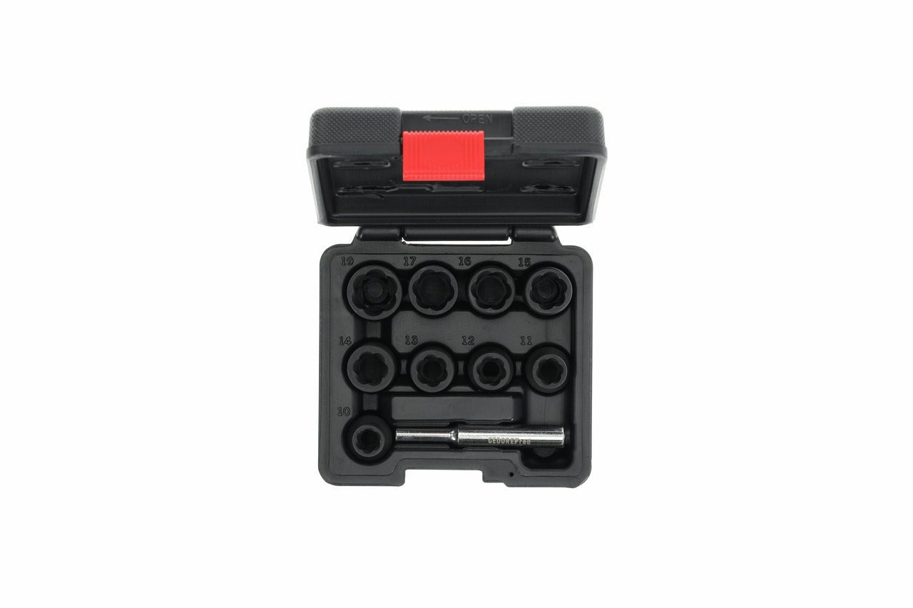 R68003010 - Extractor de ranura helicoidal 1/2", 10 - 19 mm, 10 piezas - Ferrotecnia