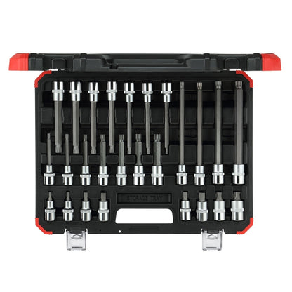 R68003026 - Juego de vasos destornillador de 1/2" XZN, 26 piezas - Ferrotecnia