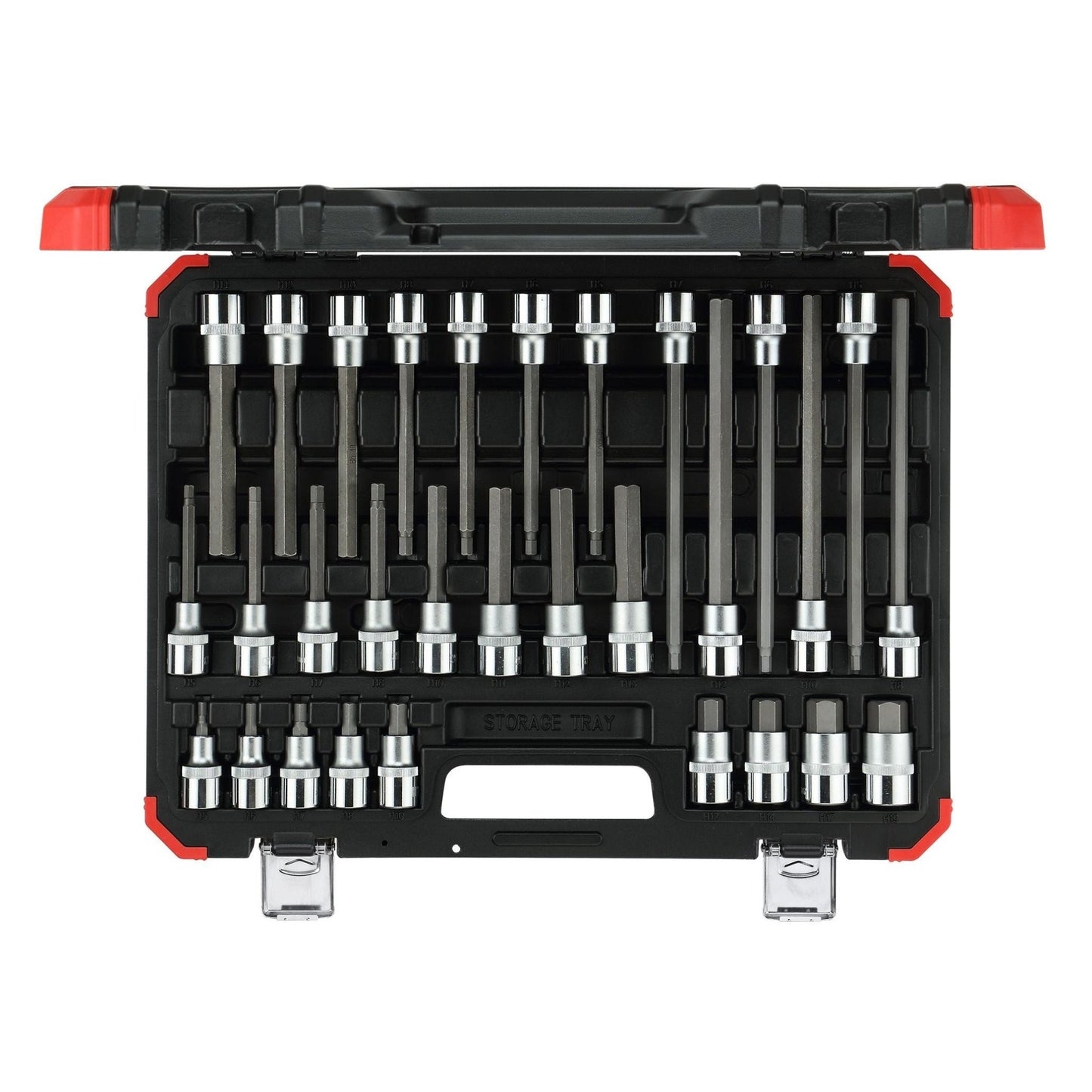 R68003030 - Juego de vasos destornilladores hexagonales de 1/2", 30 piezas - Ferrotecnia