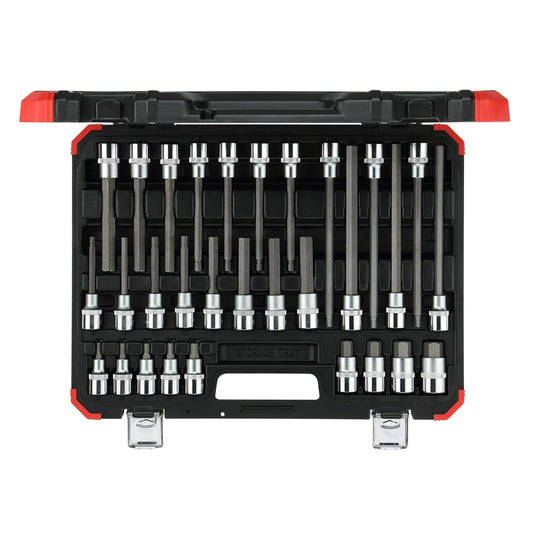 R68003030 - Juego de vasos destornilladores hexagonales de 1/2", 30 piezas - Ferrotecnia