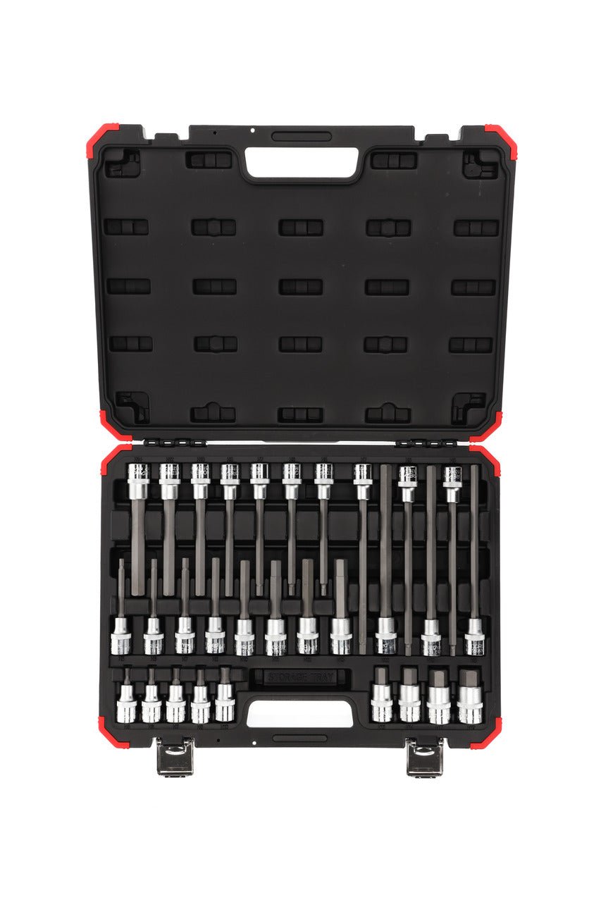 R68003030 - Juego de vasos destornilladores hexagonales de 1/2", 30 piezas - Ferrotecnia