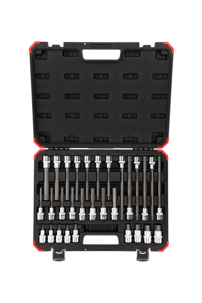 R68003030 - Juego de vasos destornilladores hexagonales de 1/2", 30 piezas - Ferrotecnia