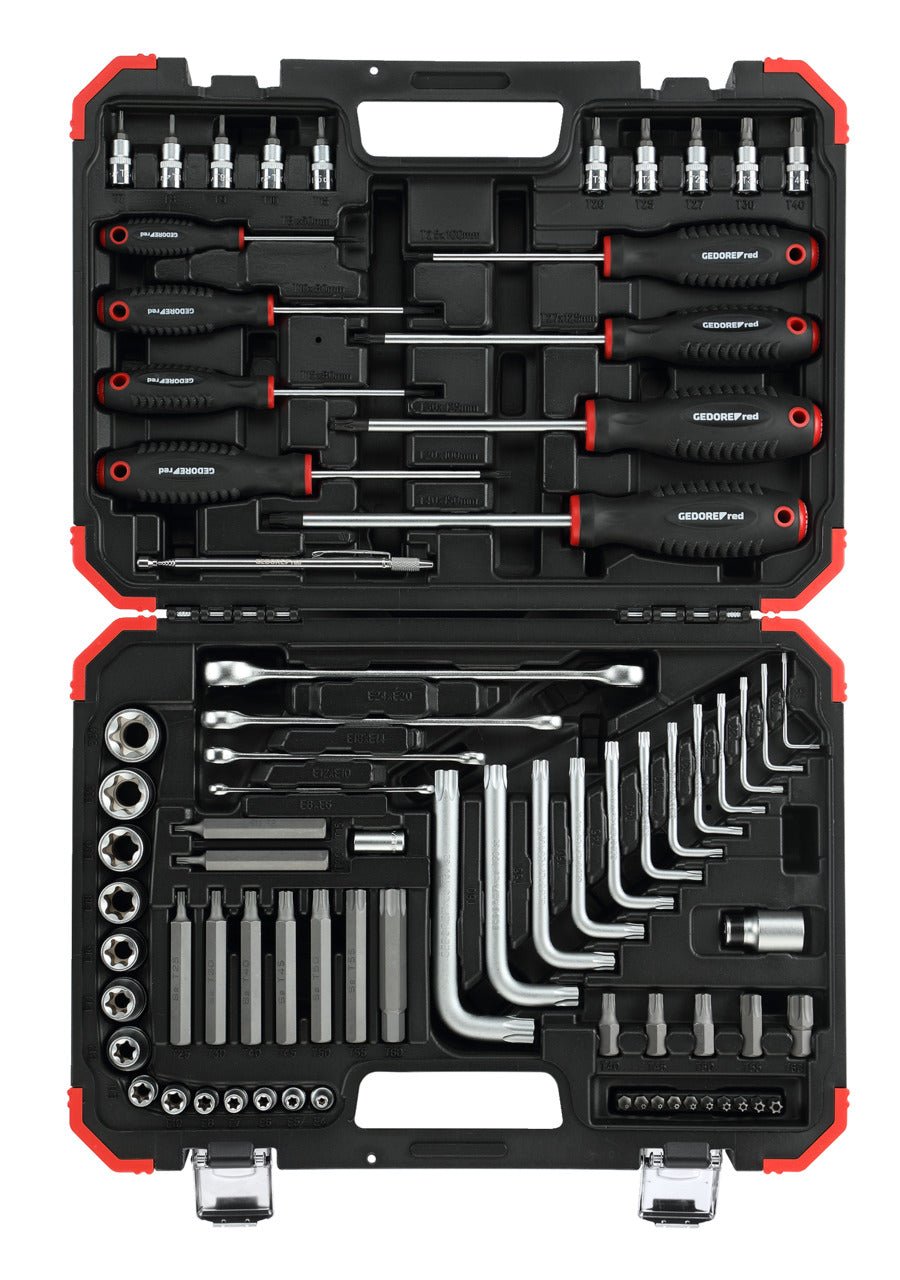 R68003075 - Juego de herramientas de atornillar TX incl. maleta, 75 piezas - Ferrotecnia