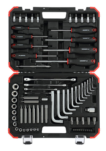 R68003075 - Juego de herramientas de atornillar TX incl. maleta, 75 piezas - Ferrotecnia