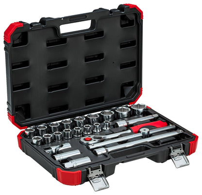 R69003024 - Juego de llaves de vaso 1/2" 10 - 32 mm, 24 piezas - Ferrotecnia