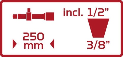 R69003061 - Juego de llaves de vaso 1/2" 61 piezas Auto-Universal - Ferrotecnia