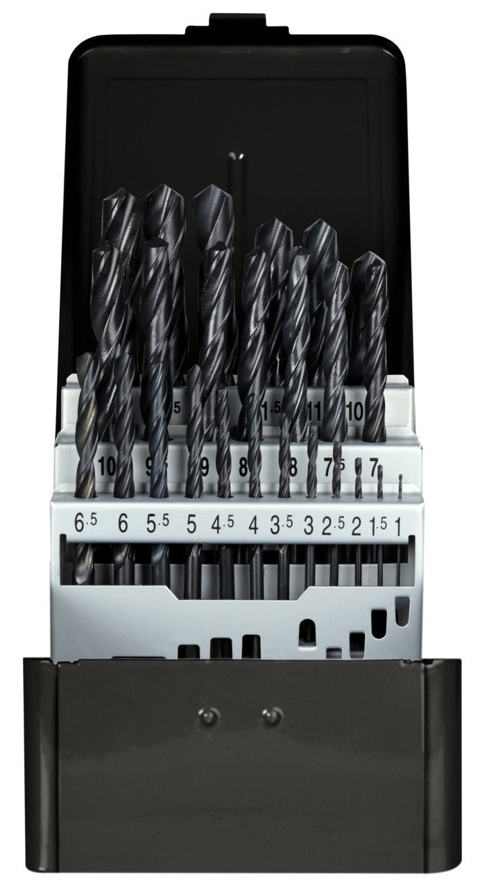 R93500025 - Juego de brocas helicoidales Ø 1 - 13 mm 0,5 mm incremento 25 piezas - Ferrotecnia