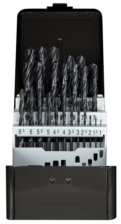 R93500025 - Juego de brocas helicoidales Ø 1 - 13 mm 0,5 mm incremento 25 piezas - Ferrotecnia