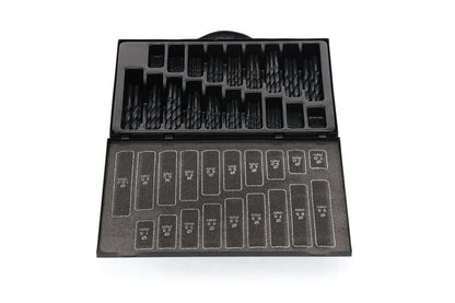 R93500170 - Juego de brocas helicoidales Ø 1 - 10 mm 0,5 mm incremento, 170 piezas - Ferrotecnia