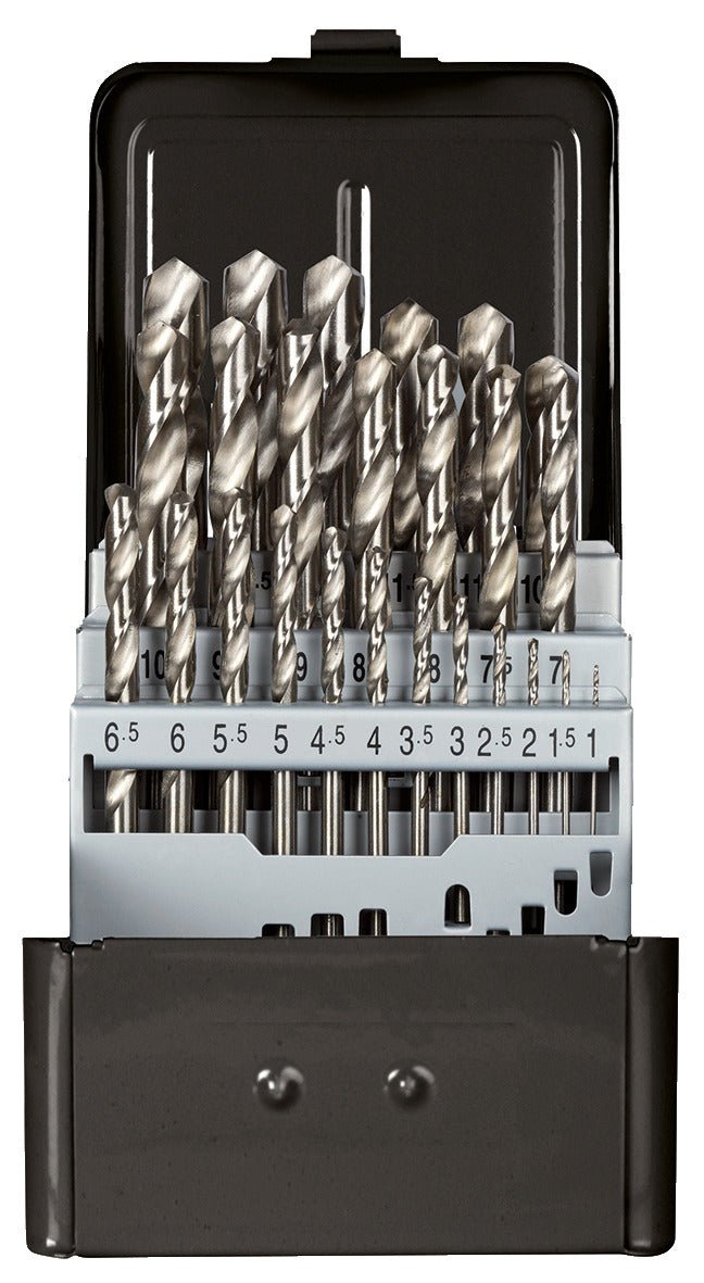 R93510025 - Juego de brocas helicoidales Ø 1 - 13 mm 0,5 mm incremento 25 piezas - Ferrotecnia