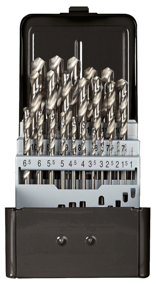 R93510025 - Juego de brocas helicoidales Ø 1 - 13 mm 0,5 mm incremento 25 piezas - Ferrotecnia