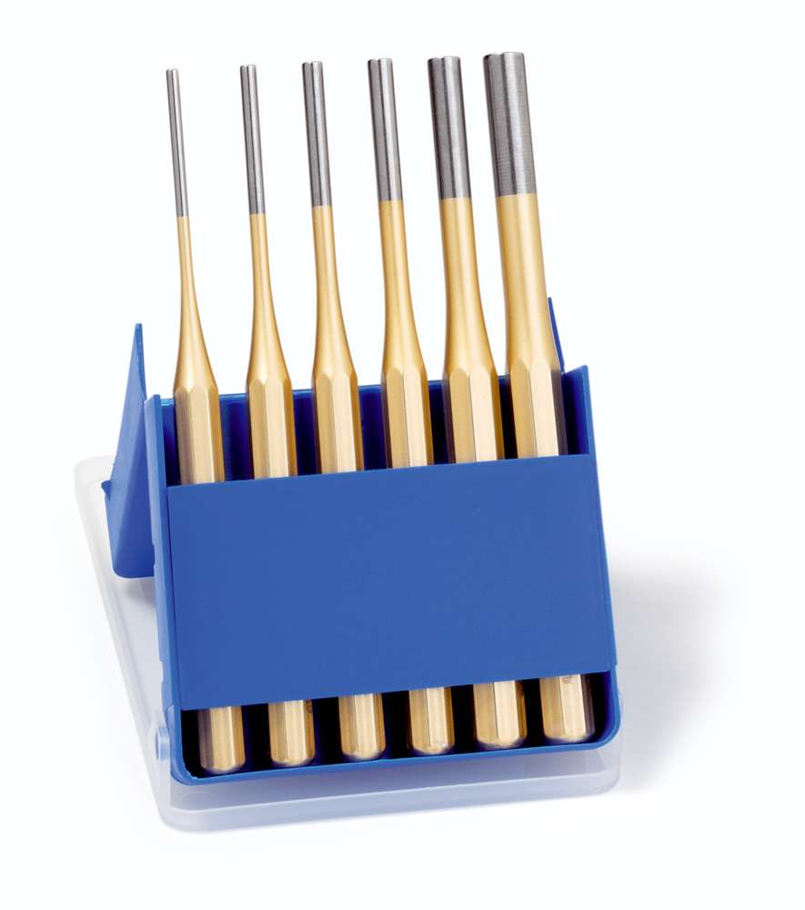 Rennsteig 425 150 0 - Estuche plástico con 6 botadores cilíndricos octogonales Rennsteig - Ferrotecnia