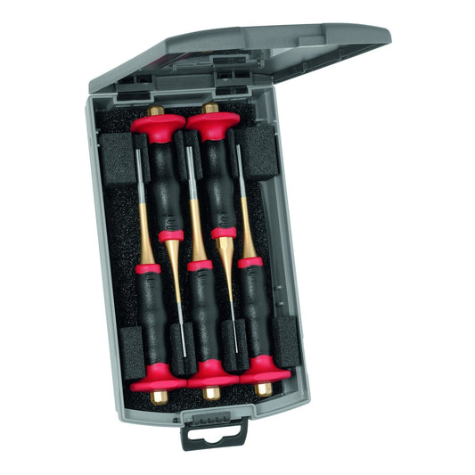 Rennsteig 425 152 0 - Estuche plástico con 5 botadores cilíndricos octogonales con empuñadura protectora Rennsteig