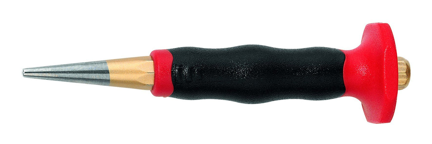 Rennsteig 440 104 0 - Botador cónico octogonal con empuñadura protectora Rennsteig 4 mm. - Ferrotecnia