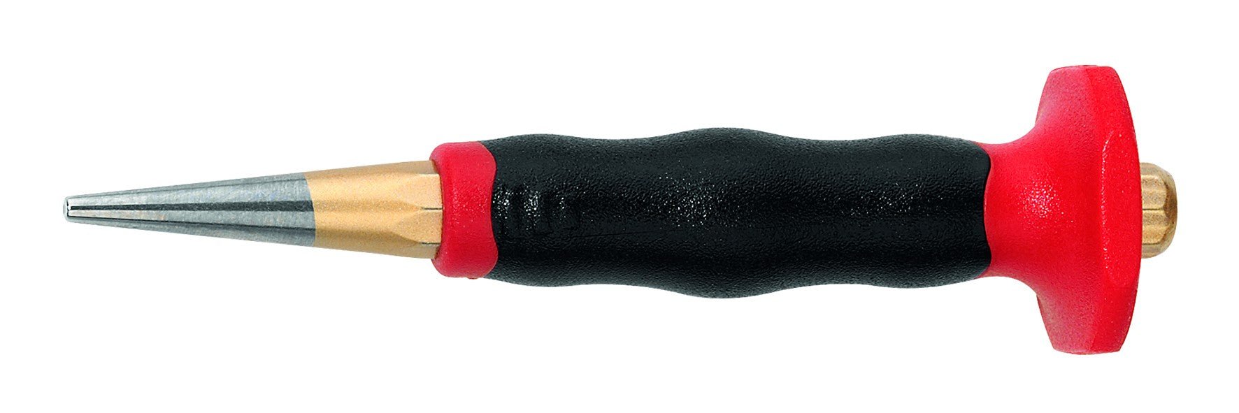 Rennsteig 440 108 0 - Botador cónico octogonal con empuñadura protectora Rennsteig 8 mm. - Ferrotecnia