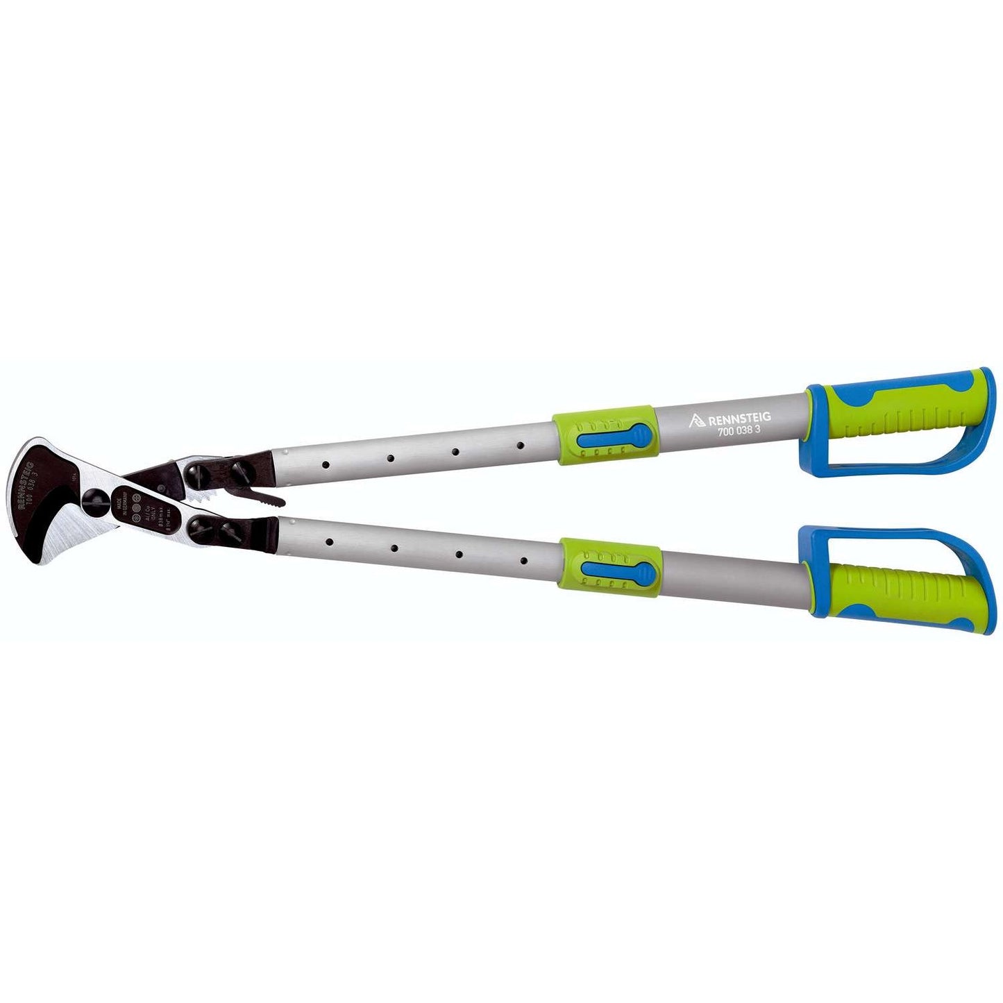 Rennsteig 700 038 3 - Coupe-câble avec poignées télescopiques Rennsteig 570 mm. avec poignées bicomposantes
