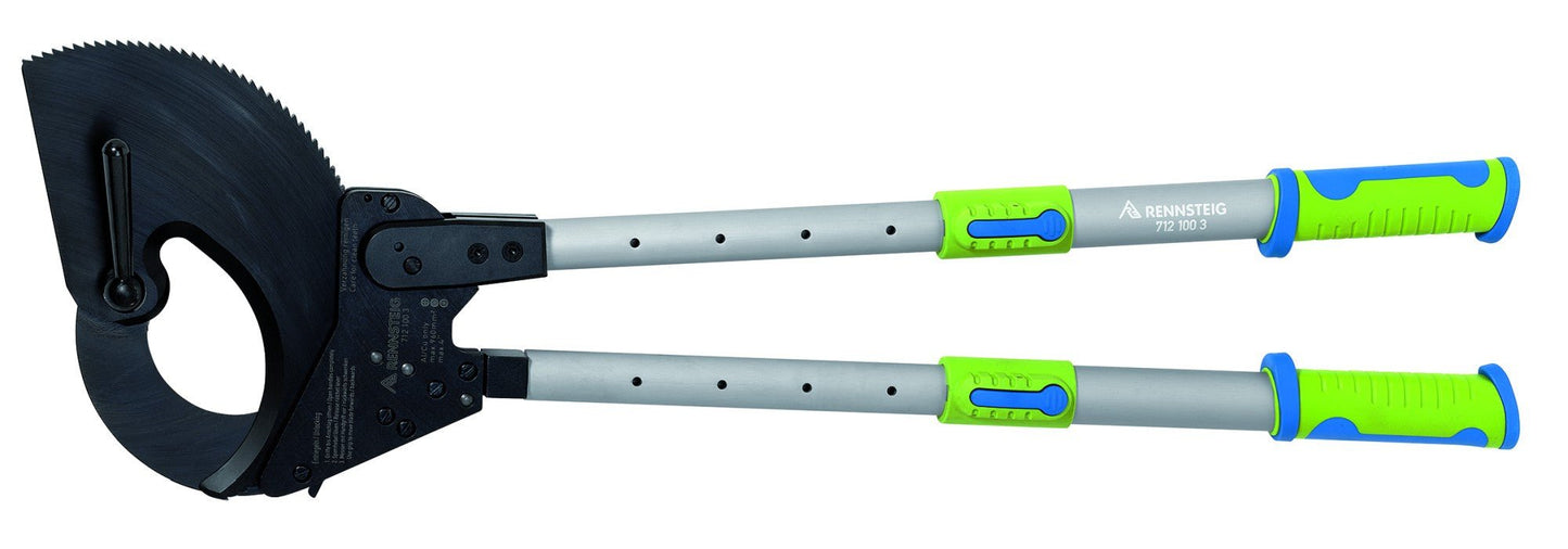 Rennsteig 7121003 - Cortacables de carraca con mangos telescópicos 100 mm - Ferrotecnia