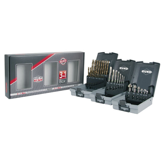 Ruko 131003 - Estuche profesional 3 en 1 para trabajos en metal (21514RO+102152RO+245061RO)