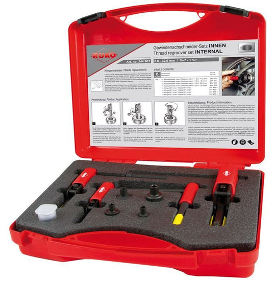 Ruko 244903 - Juego de 8 restauradores de roscas hembra (8 - 32 mm) - Ferrotecnia
