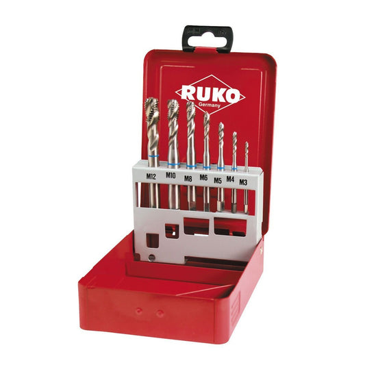 Ruko 245058 - Jeu de 7 tarauds machine M DIN 371 / 376 HSS rectifiés Type C