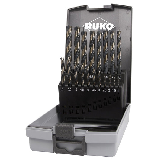 Ruko 288214RO - Ensemble de forets à coupe rapide 19 pièces