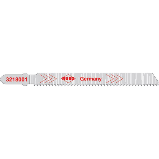 Ruko 3218001 - Pack de 5 sierras de calar HCS acero 100 mm (Equivalencia Bosch T 101 B)