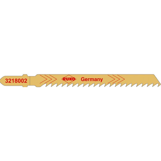 Ruko 3218002 - Pack de 5 sierras de calar HCS acero 100 mm (Equivalencia Bosch T 101 DP)