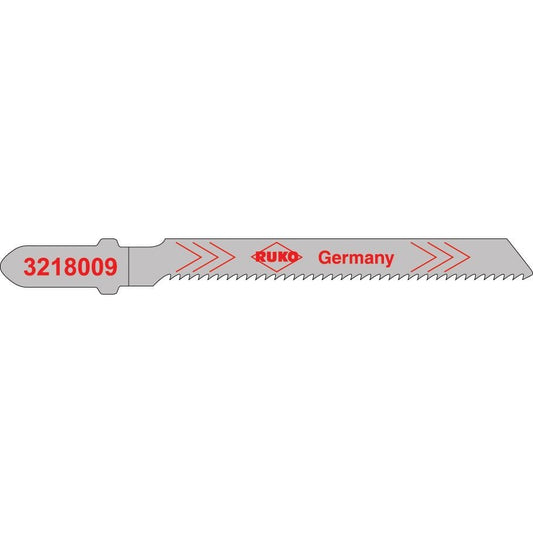 Ruko 3218009 - Pack de 5 sierras de calar HSS acero 77 mm (Equivalencia Bosch T 218 A)