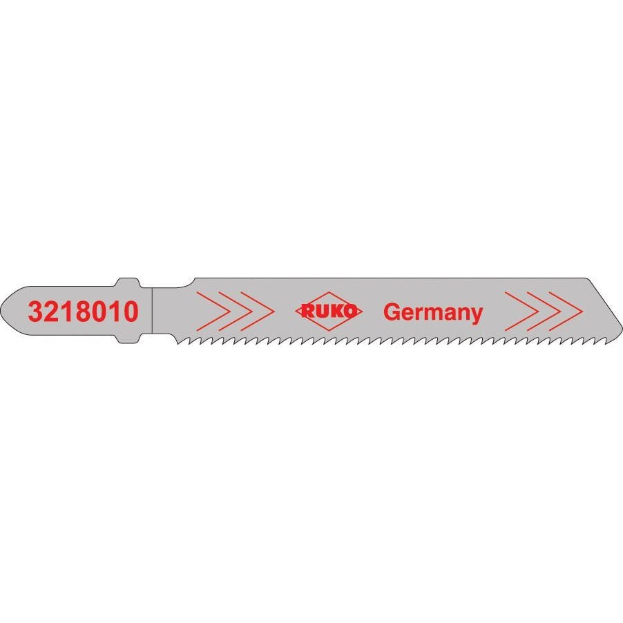 Ruko 3218010 - Pack de 5 sierras de calar HSS acero 77 mm (Equivalencia Bosch T 118 A)