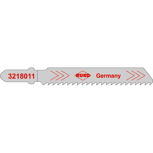 Ruko 3218011 - Pack de 5 sierras de calar HSS acero 77 mm (Equivalencia Bosch T 118 B)
