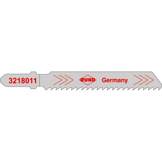 Ruko 3218012 - Pack de 5 sierras de calar HSS acero 77 mm (Equivalencia Bosch T 111 G)