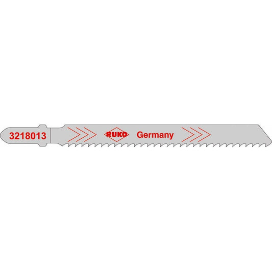 Ruko 3218013 - Pack de 5 sierras de calar HSS acero 100 mm (Equivalencia Bosch T 127 D)