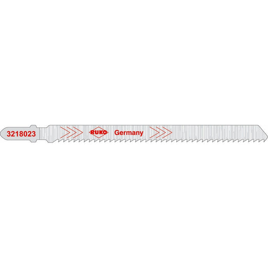 Ruko 3218023 - Pack de 5 sierras de calar HCS acero 117 mm (Equivalencia Bosch T 301 D)