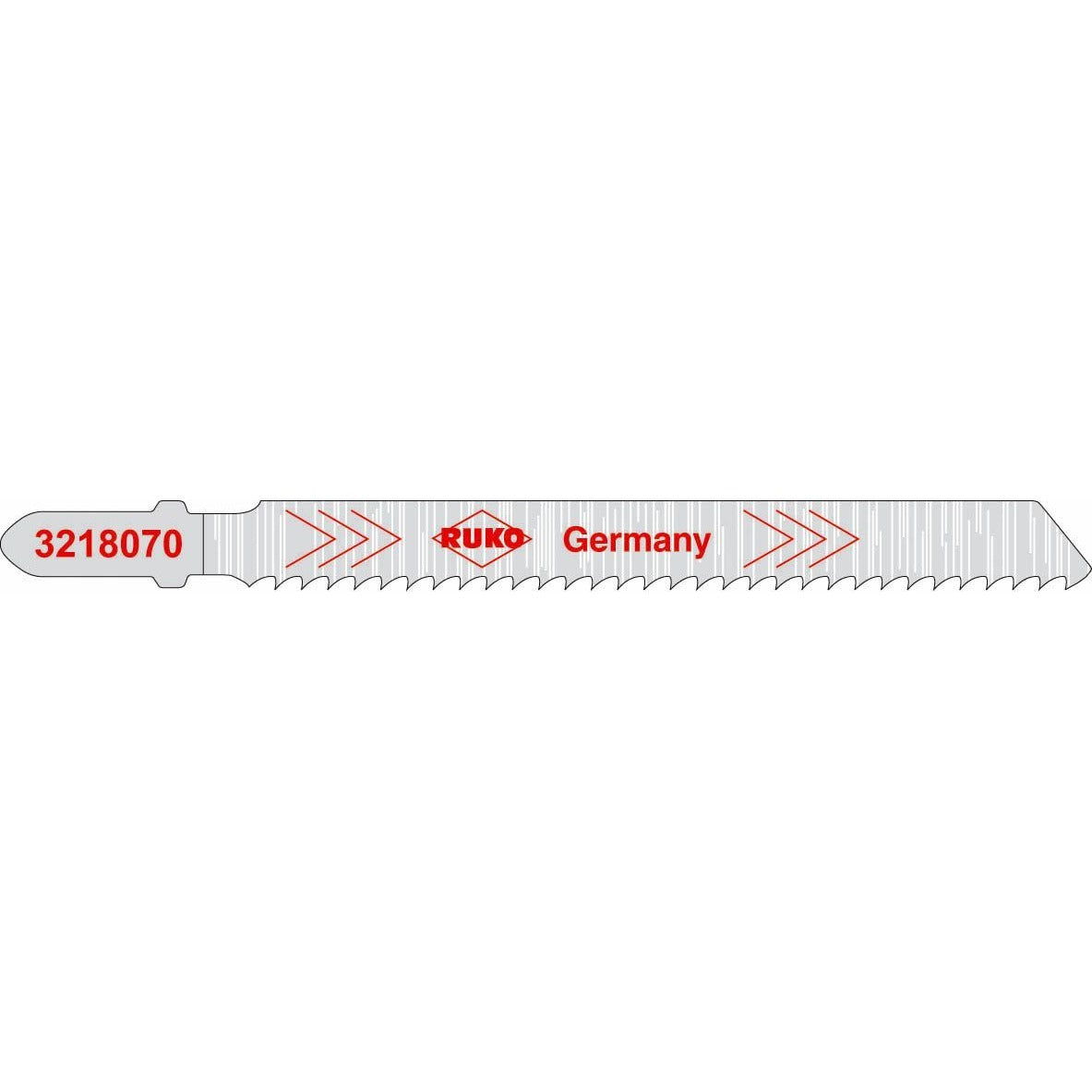 Ruko 3218070 - Pack de 5 sierras de calar HCS acero 100 mm (Equivalencia Bosch T 111 C)