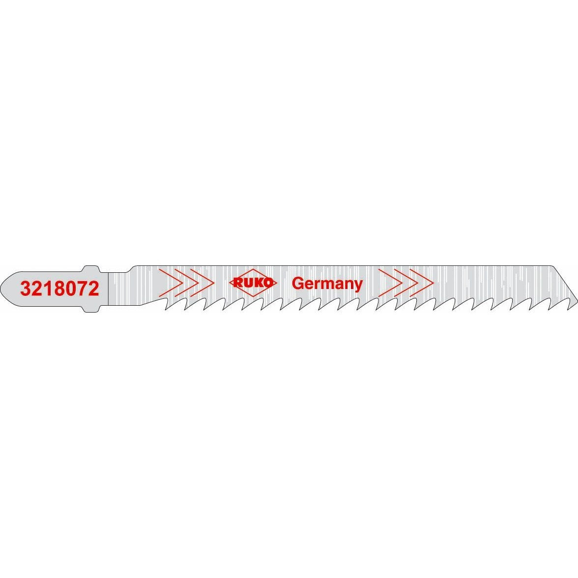 Ruko 3218072 - Pack de 5 sierras de calar HCS acero 100 mm (Equivalencia Bosch T 244 D)