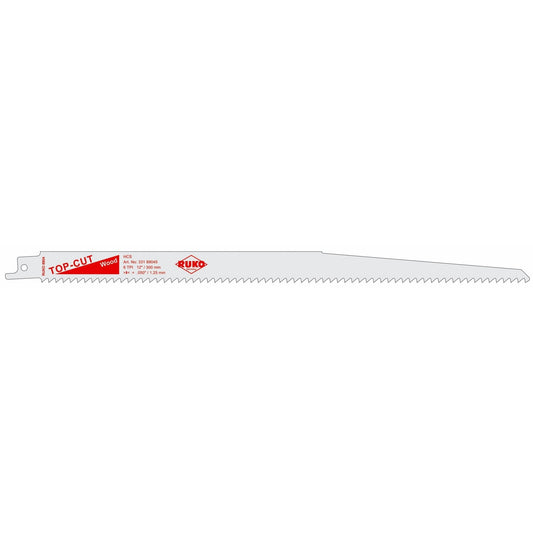 Ruko 33189045 - Pack de 5 sierras de sable HCS acero (Bosch S 1344 D) Largo 300 mm; Paso 4,2 mm
