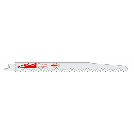 Ruko 33189225 - Pack de 5 sierras de sable HCS acero (Bosch S 1531 L) Largo 240 mm; Paso 4/6,5 mm - Ferrotecnia