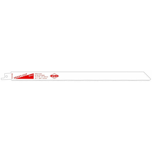 Ruko 33189295 - Pack de 5 sierras de sable acero de corte ultra rápido (Bosch S 1225 VF) Largo 300 mm; Paso 1,8/2,4 mm