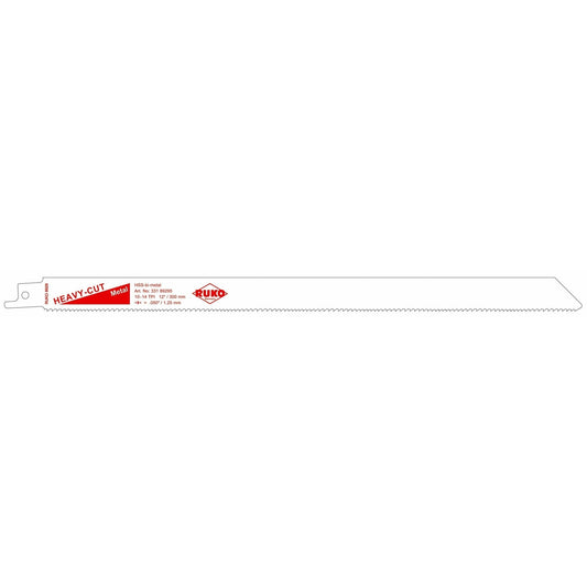 Ruko 33189295 - Pack de 5 sierras de sable acero de corte ultra rápido (Bosch S 1225 VF) Largo 300 mm; Paso 1,8/2,4 mm - Ferrotecnia